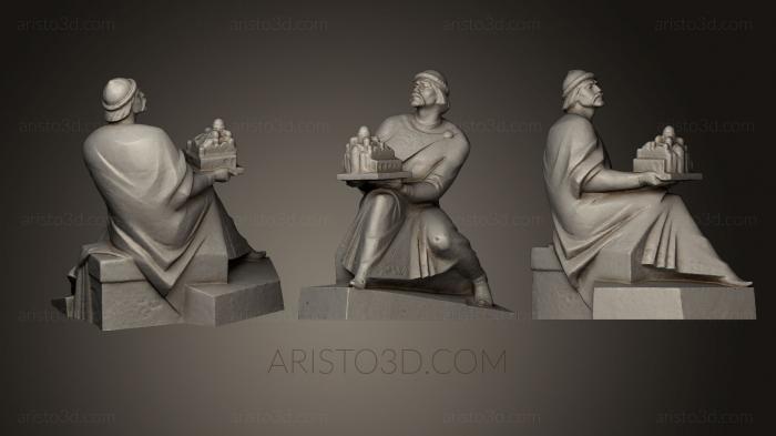 Statues of famous people (STKC_0287) 3D model for CNC machine